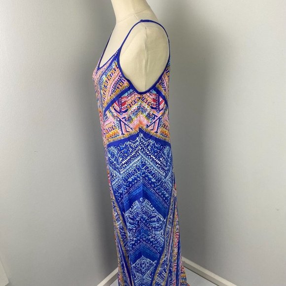 Mambo Size 10 Women's Maxi Summer Dress Colourful Lightweight - Picture 6 of 11